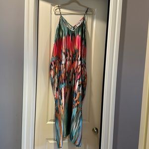 Bucket List maxi dress, multi colored.